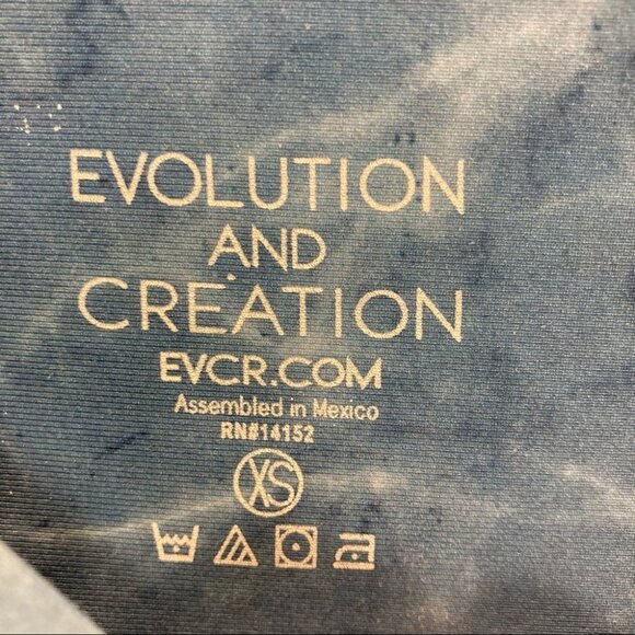 EVOLUTION and CREATION Sz XS Leggings  w/ Flowers & Skulls - Picture 7 of 10